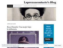 Tablet Screenshot of laprensacontacto.wordpress.com