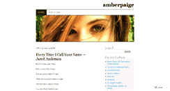 Desktop Screenshot of amberpaige.wordpress.com