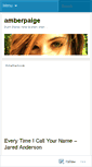 Mobile Screenshot of amberpaige.wordpress.com