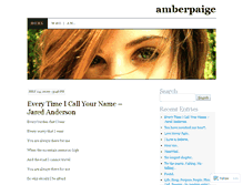 Tablet Screenshot of amberpaige.wordpress.com