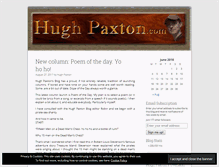 Tablet Screenshot of hughpaxton.wordpress.com