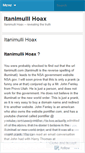 Mobile Screenshot of itanimullihoax.wordpress.com