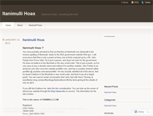 Tablet Screenshot of itanimullihoax.wordpress.com