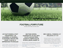 Tablet Screenshot of footballforfuture.wordpress.com