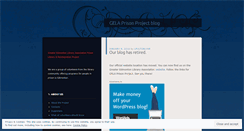 Desktop Screenshot of gelaprison.wordpress.com