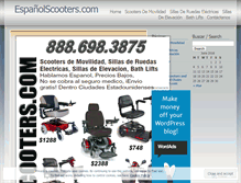 Tablet Screenshot of espanolscooters.wordpress.com