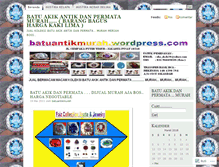Tablet Screenshot of batuantikmurah.wordpress.com