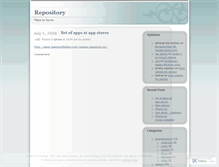 Tablet Screenshot of mydepository.wordpress.com