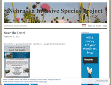 Tablet Screenshot of nebraskainvasivespeciesproject.wordpress.com