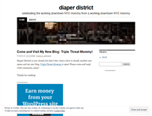 Tablet Screenshot of diaperdistrict.wordpress.com