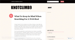 Desktop Screenshot of knotclimb9.wordpress.com