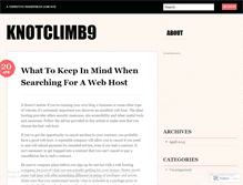 Tablet Screenshot of knotclimb9.wordpress.com
