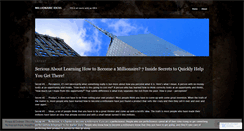 Desktop Screenshot of millionaireideas.wordpress.com