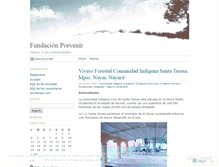 Tablet Screenshot of fundacionporvenir.wordpress.com