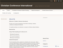 Tablet Screenshot of conferenceinternational.wordpress.com