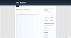 Desktop Screenshot of anazanatti.wordpress.com