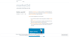 Desktop Screenshot of market3d.wordpress.com