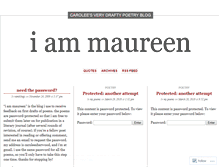 Tablet Screenshot of maureenpoetryblog.wordpress.com