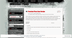 Desktop Screenshot of immigrantpunks.wordpress.com