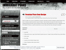 Tablet Screenshot of immigrantpunks.wordpress.com
