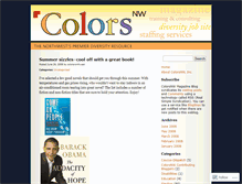 Tablet Screenshot of colorsnw.wordpress.com
