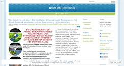 Desktop Screenshot of healthinfoexpert.wordpress.com