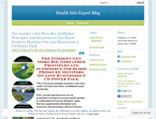 Tablet Screenshot of healthinfoexpert.wordpress.com
