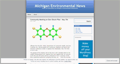 Desktop Screenshot of mienvironmental.wordpress.com