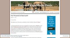 Desktop Screenshot of harvardrepublicans.wordpress.com
