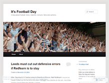 Tablet Screenshot of itsfootballday.wordpress.com