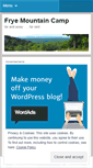 Mobile Screenshot of fryemountaincamp.wordpress.com