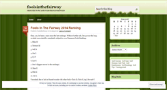 Desktop Screenshot of foolsinthefairway.wordpress.com