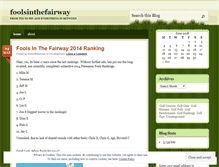 Tablet Screenshot of foolsinthefairway.wordpress.com