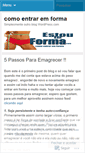 Mobile Screenshot of estouemforma.wordpress.com