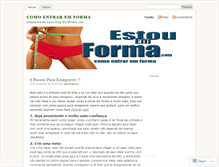 Tablet Screenshot of estouemforma.wordpress.com