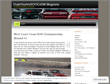 Tablet Screenshot of dudeyoursooojdm.wordpress.com