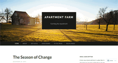 Desktop Screenshot of apartmentfarm.wordpress.com