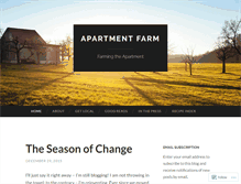 Tablet Screenshot of apartmentfarm.wordpress.com