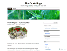 Tablet Screenshot of bradataylor.wordpress.com