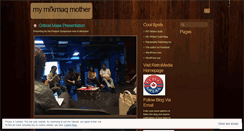 Desktop Screenshot of mymikmaqmother.wordpress.com