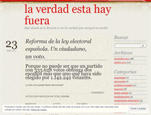 Tablet Screenshot of laverdadestahayfuera.wordpress.com