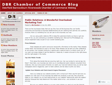 Tablet Screenshot of dbrchamber.wordpress.com