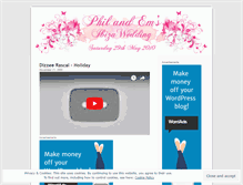 Tablet Screenshot of philandemsibizawedding.wordpress.com