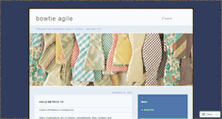 Desktop Screenshot of bowtieagile.wordpress.com