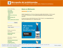 Tablet Screenshot of elprofetiraondas.wordpress.com