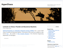 Tablet Screenshot of hyperchaos.wordpress.com