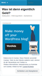 Mobile Screenshot of geldseite.wordpress.com