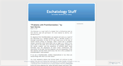 Desktop Screenshot of eschatologystuff.wordpress.com