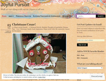 Tablet Screenshot of joyfulpursuit.wordpress.com