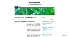 Desktop Screenshot of oktober1993.wordpress.com